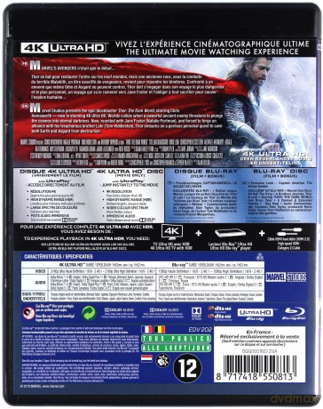 Thor: The Dark World (Thor: Mroczny świat) [Blu-Ray 4K]+[Blu-Ray]