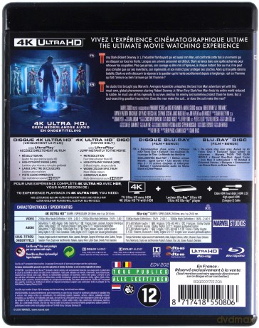 Iron Man 3 [Blu-Ray 4K]+[Blu-Ray]