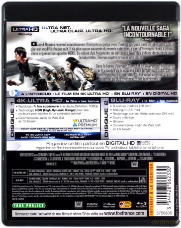 The Maze Runner (Więzień labiryntu) [Blu-Ray 4K]+[Blu-Ray]