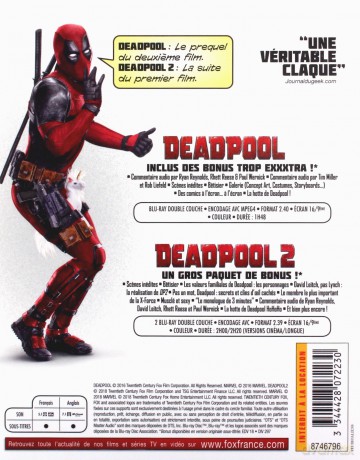 Deadpool 1-2 [3xBlu-Ray]