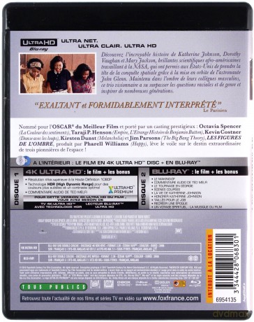 Hidden Figures (Ukryte działania) [Blu-Ray 4K]+[Blu-Ray]