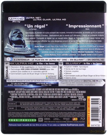 X-Men: Apocalypse [Blu-Ray 4K]+[Blu-Ray]