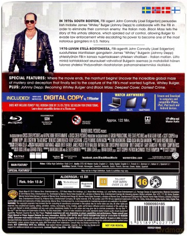 Black Mass (Pakt z diabłem) (steelbook) [Blu-Ray]