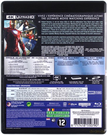 Iron Man 2 [Blu-Ray 4K]+[Blu-Ray]