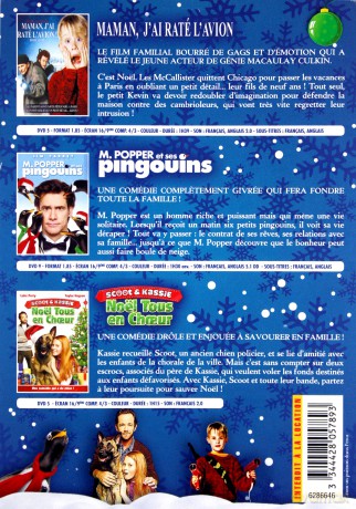 Home Alone / Mr. Popper's Penguins / K-9 Adventures: A Christmas Tale (Kevin sam w domu / Pan Popper i jego pingwiny) [BOX] [3DVD]