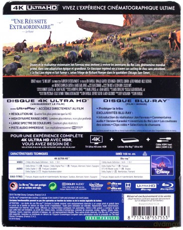 The Lion King (Król Lew) (steelbook) (Disney) [Blu-Ray 4K]+[Blu-Ray]