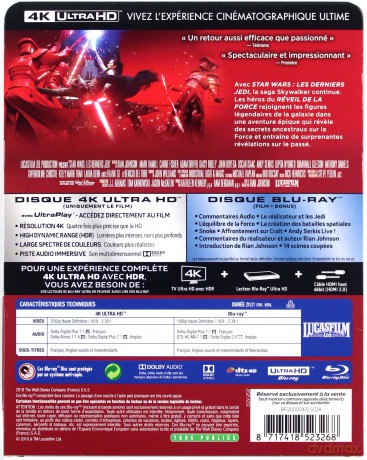 Star Wars: The Last Jedi (Gwiezdne wojny: Ostatni Jedi) (steelbook) [Blu-Ray 4K]+[Blu-Ray]