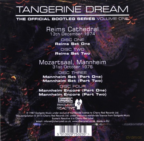 Tangerine Dream: The Official Bootleg Series Volume One [CD]