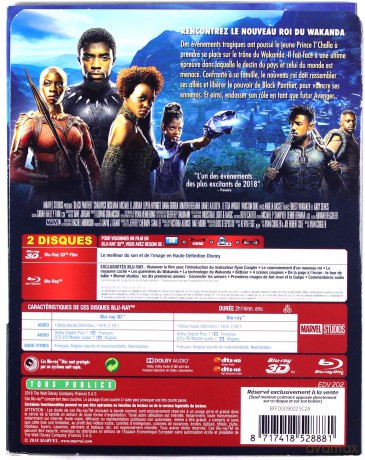 Black Panther (Czarna Pantera) (steelbook) [Blu-Ray 3D]+[Blu-Ray]