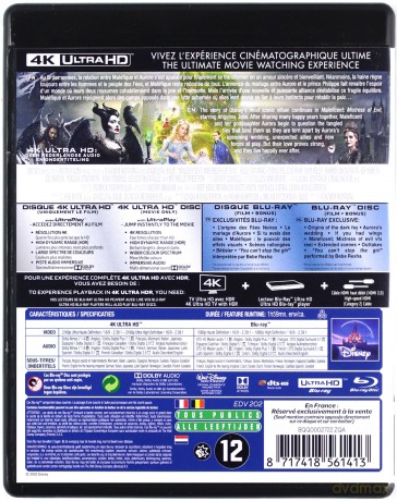 Maleficent 1-2 (Czarownica 1-2) (Disney) [2xBlu-Ray 4K]+[2xBlu-Ray]