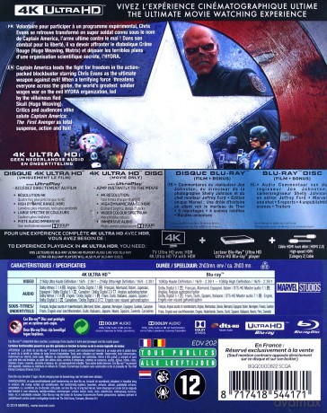 Captain America: The First Avenger (Kapitan Ameryka: Pierwsze starcie) [Blu-Ray 4K]+[Blu-Ray]