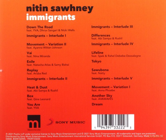Nitin Sawhney: Immigrants [CD]