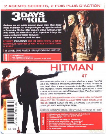 3 Days to Kill / Hitman (72 godziny) [BOX] [2xBlu-Ray]