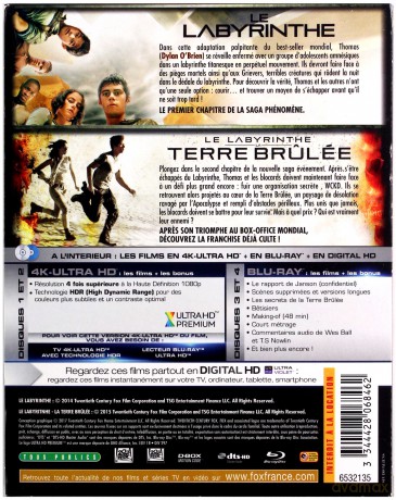 The Maze Runner / Maze Runner: The Scorch Trials (Więzień labiryntu / Więzień labiryntu: Próby ognia) [BOX] [2xBlu-Ray 4K]+[2xBlu-Ray]