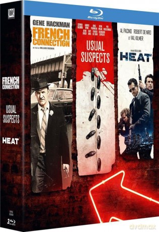 The French Connection / Heat / The Usual Suspects (Francuski łącznik / Gorączka / Podejrzani) [3xBlu-Ray]