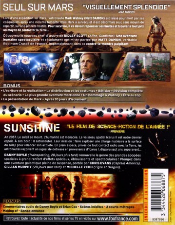 The Martian / Sunshine (Marsjanin / W stronę słońca) [BOX] [2xBlu-Ray]