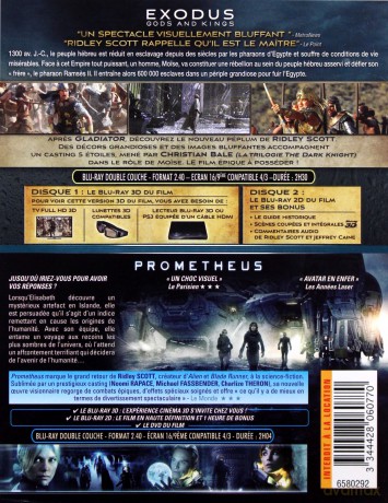 Exodus: Gods and Kings / Prometheus (Exodus: Bogowie i królowie / Prometeusz) [2xBlu-Ray 3D]+[2xBlu-Ray]+[DVD]