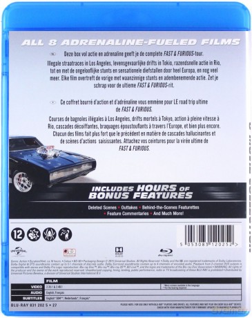 Fast & Furious 1-8 (Szybcy i wściekli) [BOX] [8xBlu-Ray]