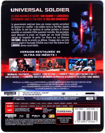 Universal Soldier (Uniwersalny żołnierz) (steelbook) [Blu-Ray 4K]+[Blu-Ray]