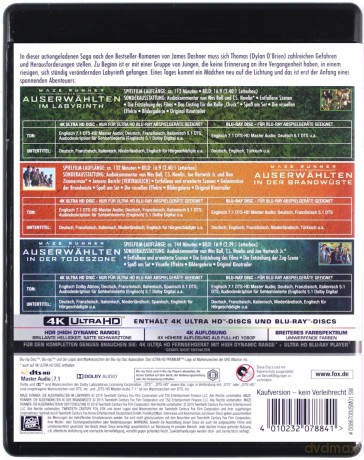 The Maze Runner Trilogy (Więzień Labiryntu 1-3) [BOX] [3xBlu-Ray 4K]+[3xBlu-Ray]