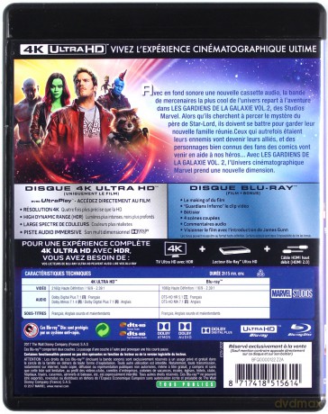 Guardians of the Galaxy Vol. 2 (Strażnicy Galaktyki vol. 2) [Blu-Ray 4K]+[Blu-Ray]