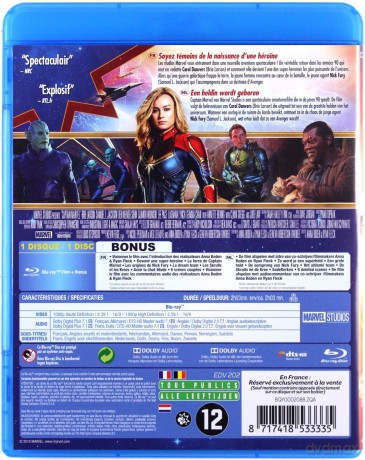 Captain Marvel (Kapitan Marvel) [Blu-Ray]
