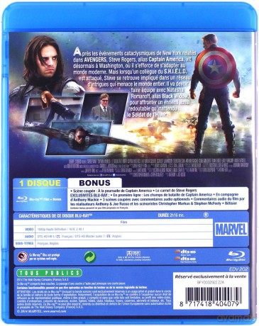 Captain America: The Winter Soldier (Kapitan Ameryka: Zimowy żołnierz) [Blu-Ray]