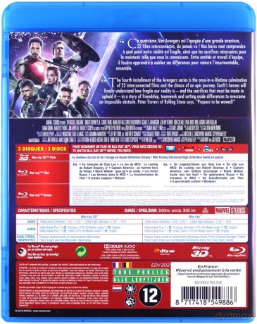Avengers: Endgame (Avengers: Koniec gry) [Blu-Ray 3D]+[Blu-Ray]