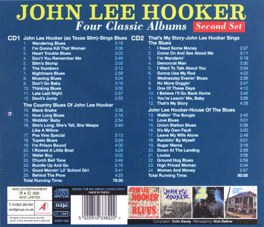 John Lee Hooker: Four Classic Albums [2CD]