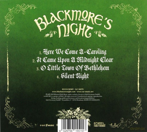 Blackmore's Night: Here We Come A-Caroling (digipack) [CD]