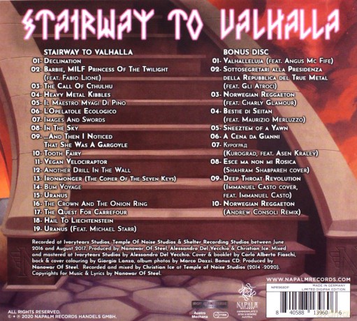 Nanowar Of Steel: Stairway To Valhalla (Limited) (digipack) [2CD]