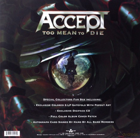Accept: Too Mean To Die [BOX] [Winyl]+[CD]