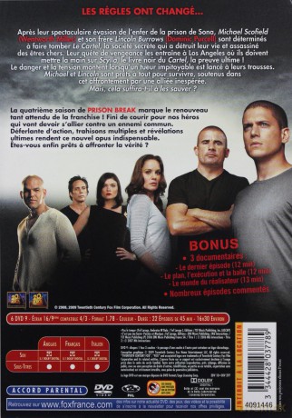 Prison Break Season 4 (Skazany na śmierć) [6DVD]