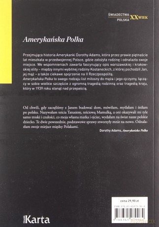 Adams. Amerykańska Polka. Z miłości do mężczyzn - Dorothy Adams [KSIĄŻKA]