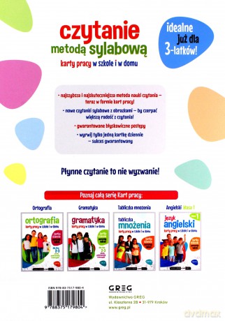 Czytanie metodą sylabową. Karty pracy w szkole i w domu - Alicja Karczmarska-Strzebońska [KSIĄŻKA]