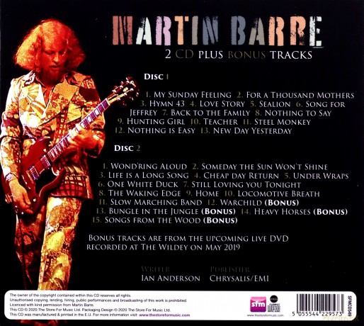 Martin Barre: 50 Years Of Jethro Tull [2CD]