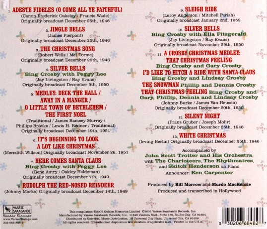 Bill Crosby: A Crosby Christmas [CD]