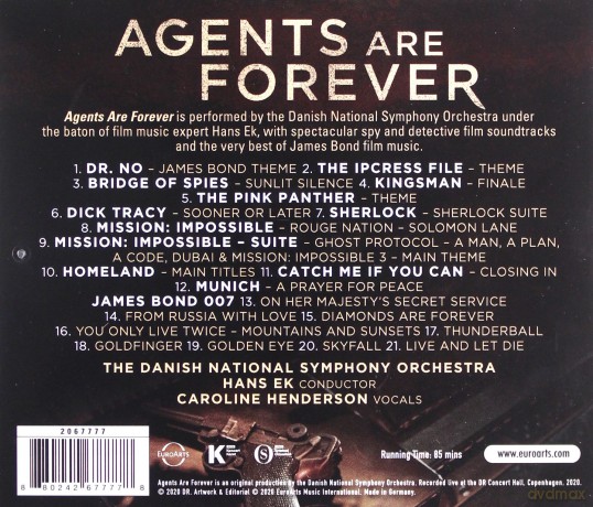Danish National Symphony Orchestra: Agents Are Forever [CD]