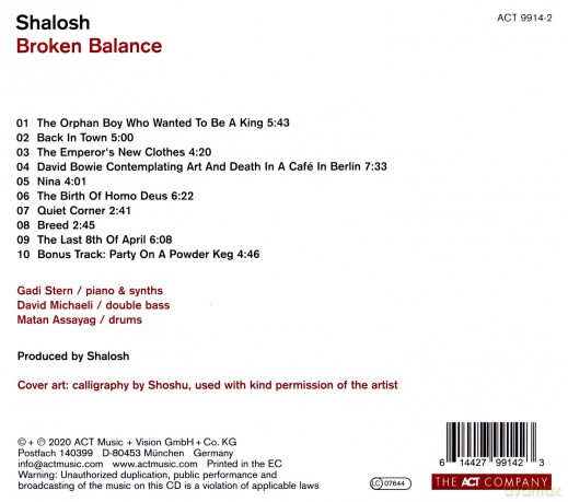 Shalosh: Broken Balance [CD]