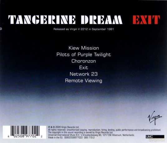 Tangerine Dream: Exit (Remastered) [CD]