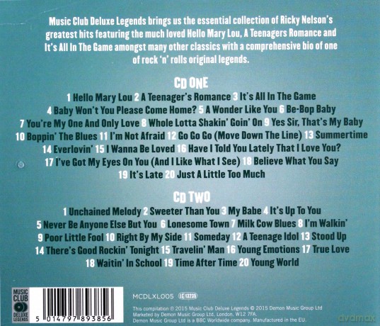 Ricky Nelson: Hello Mary Lou - The Collection [2CD]