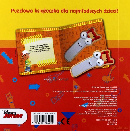 Złota Rączka Przyjaciele Mańka Puzzlowa Książeczka (twarda) [KSIĄŻKA]