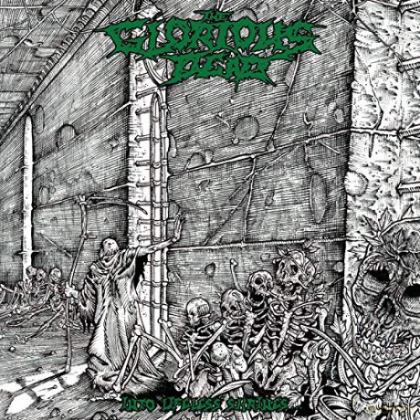 Glorious Dead: Into Lifeless Shrines (White/Grey/Green/Black Splatter) [Winyl]
