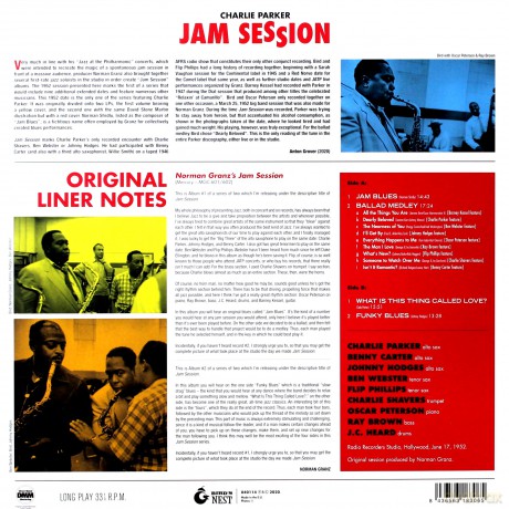 Charlie Parker: Jam Session (Blue) [Winyl]