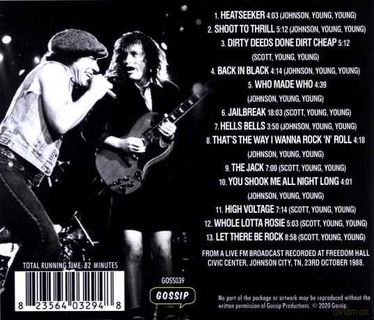 AC/DC: Johnson City 1988 [CD]