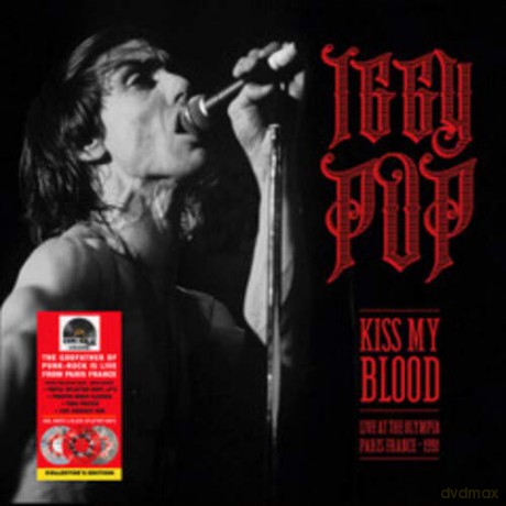 Iggy Pop: Kiss My Blood (Live In Paris 1991) (Red/White Splatter) (RSD 2020) [3xWinyl]