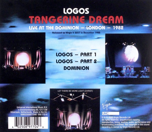 Tangerine Dream: Logos (Remastered) [CD]
