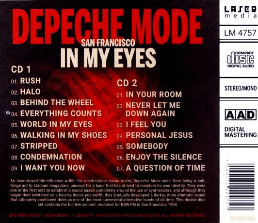 Depeche Mode: San Francisco In My Eyes 1999 [2CD]