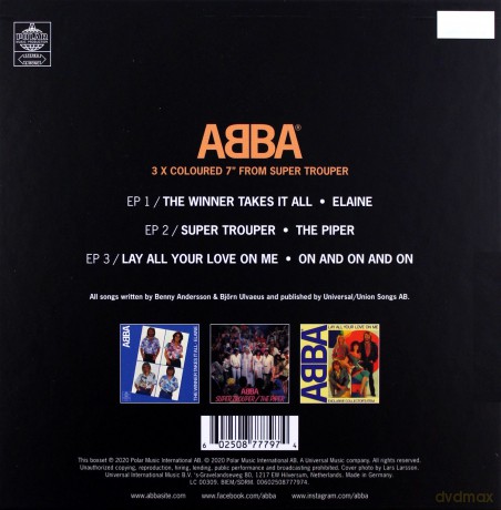 ABBA: Super Trouper (40th Anniversary) Singles Box [3xWinyl]