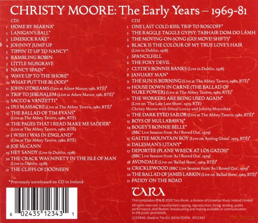 Christy Moore: The Early Years: 1969-1981 [2CD]